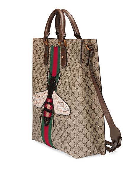 gucci supreme tote embroidered|gucci gg canvas tote bag.